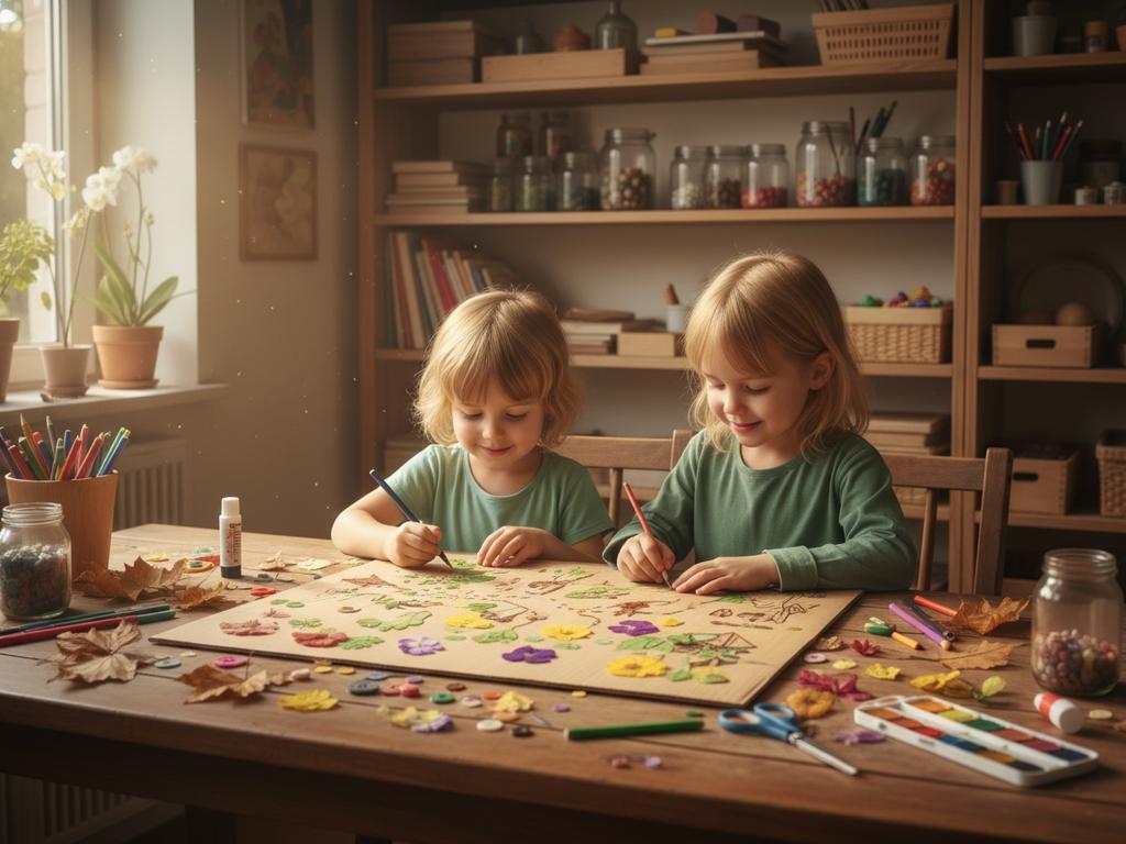 Ein fotorealistisches, reich illustriertes Wimmelbild einer Frühlingswiese mit vielen versteckten Details: Tiere, Pflanzen und Spielfiguren in einer lebendigen Naturkulisse – ideal zur Darstellung von Lerninhalten über Frühling und Natur.