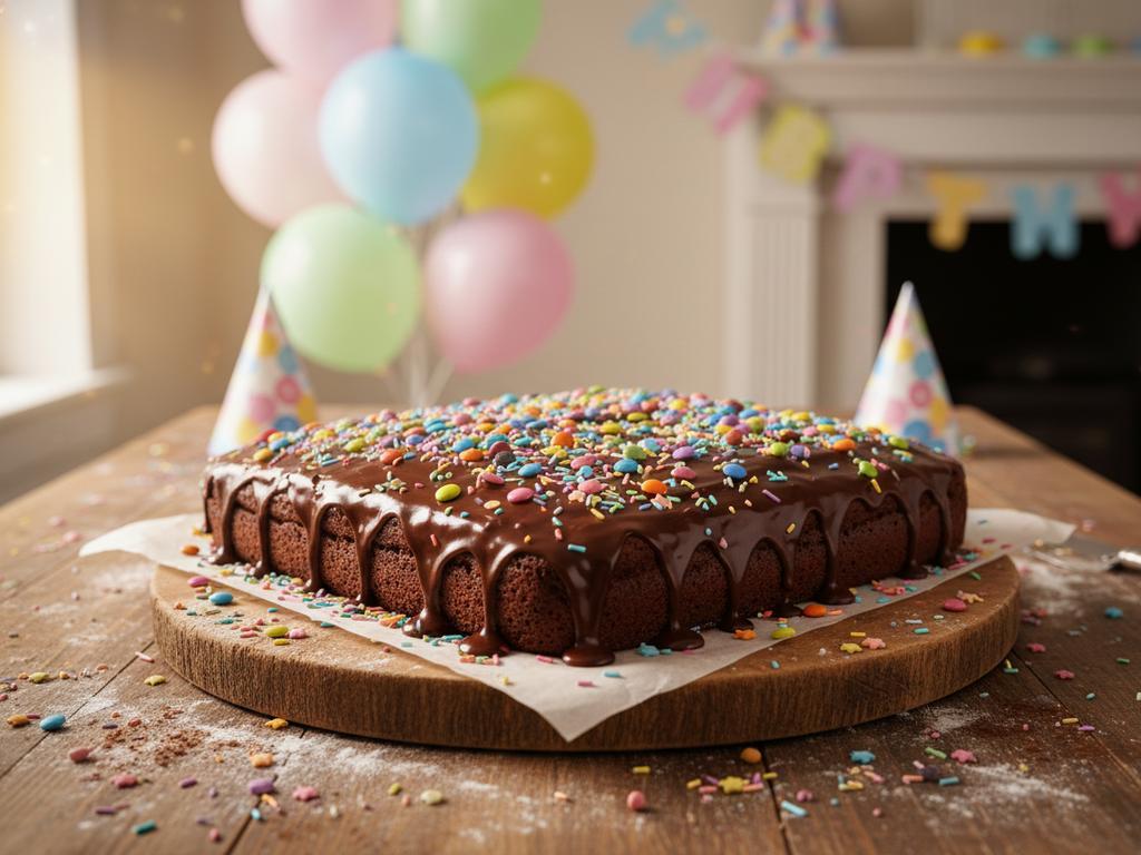 Niedlich dekorierte Vanille-Muffins mit bunten Süßigkeiten und einfachen Motiven wie Bären oder Pandas – ideal als kreative, kindgerechte Idee für den Geburtstagstisch oder das Kuchenbuffet.